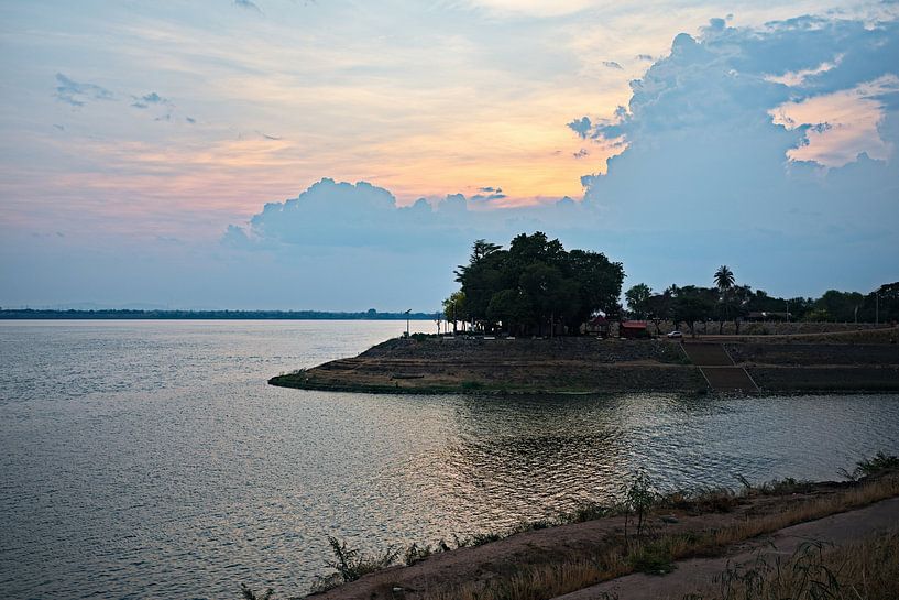 Panoramic view of Pakse from Wat Phousalao by Frank Photos