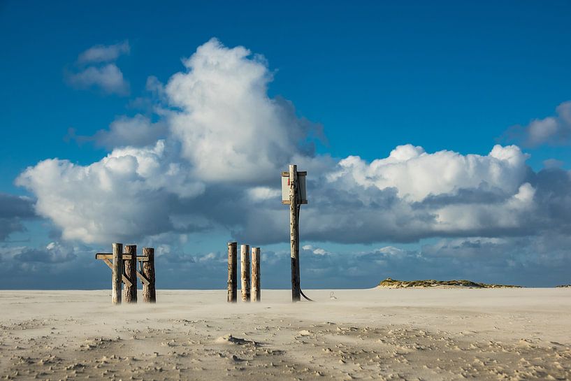 Am Strand der Nordsee auf der Insel Amrum von Rico Ködder
