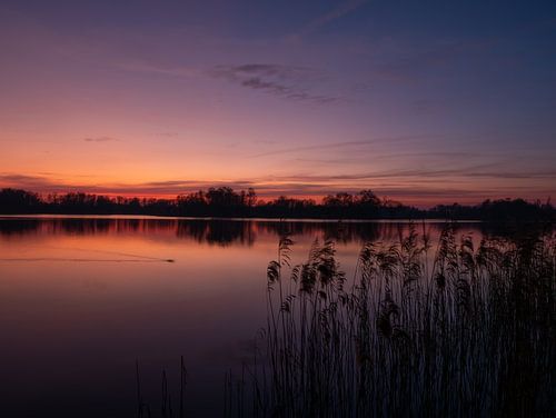 Sonnenuntergang am Paterswoldse Meer von Patricia Holthof