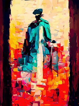 Kunst kleuren met een vreemde van Mustafa Kurnaz
