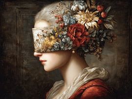 Frau mit Blumen