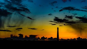 Sunset Lighthouse Lange Jaap by TCPhoto.nl