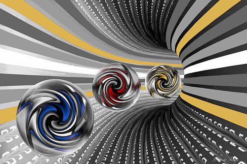 Tunnel in primaire kleuren