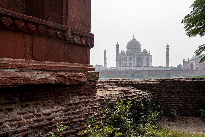 Blick auf das Taj Mahal. von Floyd Angenent