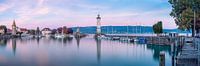 Harbour entrance Lindau on Lake Constance