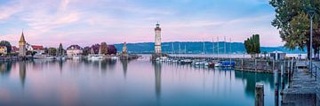 Haveningang Lindau aan het Bodenmeer van Panorama-Rundblick