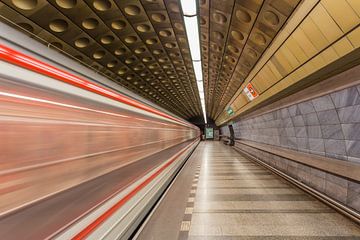 Malostranská metro station in Prague, Czech Republic - 3 by Tux Photography