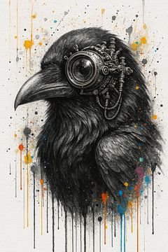 Steampunk-Rabe Sentinel von Digital Picture Art