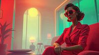Olafique: Red Elegance in Halftone by Arjen Roos thumbnail