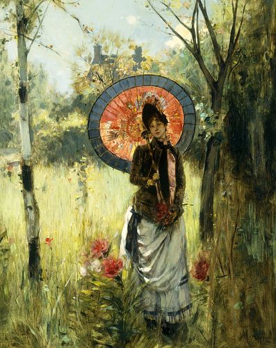 Albert Lynch,Een zomerwandeling