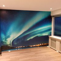 Kundenfoto: Nordlicht Panorama (Nordnorwegen) von Sascha Kilmer, auf nahtloser fototapete