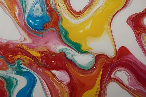Danse de couleurs dans un style abstrait