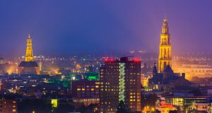 La ville de Groningen à l'heure bleue sur Henk Meijer Photography