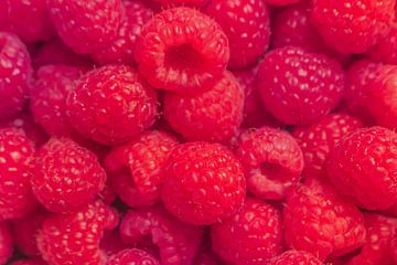 Himbeeren in Nahaufnahme – natürliche Frische von Mixed media vector arts