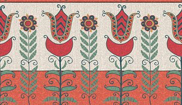 Tulips mosaic pattern by Richard Laschon