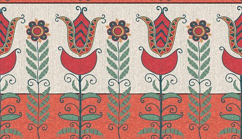 Tulpenmozaïekpatroon