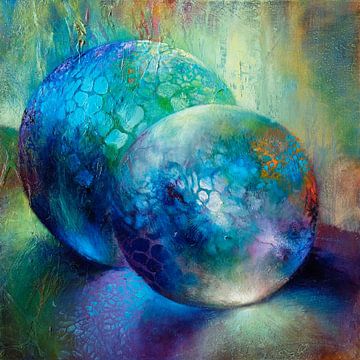 Sphères et cercles d'ombre et de lumière sur Annette Schmucker