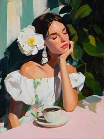 Woman coffee moment by IamHome Studio