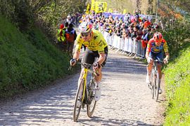 Wout en Mads op de koppenberg.