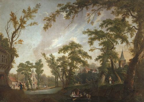 Veerpont naar de Dorpskerk, onbekende kunstenaar