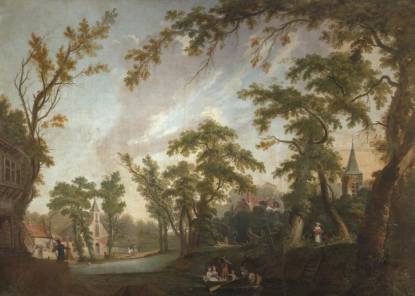 Ferry to the Village Church, artiste inconnu par Des maîtres magistraux