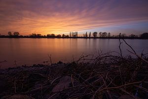 Zonsondergang aan de Rijn van Ali Mahboubian