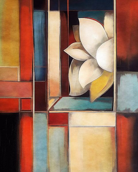 Cubist Lotus by Jacky