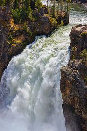 Chute d'eau Upper Falls dans le parc national de Yellowstone sur Henk Meijer Photography