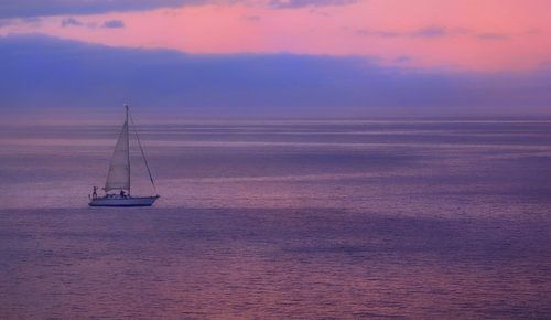 Un bateau sur l'Atlantique