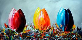 Tulips by Gena Theheartofart