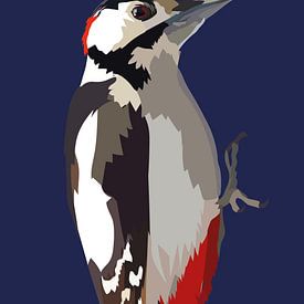 Spotted Woodpecker by Kirtah Designs