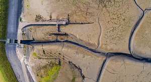 Hafen von Sil Texel von oben