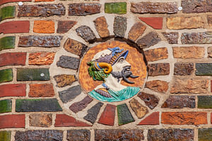 Relief, Historisches Kerkhoffhaus , Rostock, Mecklenburg-Vorpommern, Deutschland, Europa