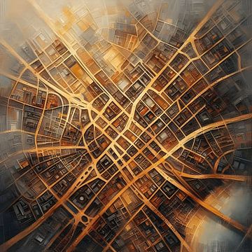 Map of Londen van FoXo Art