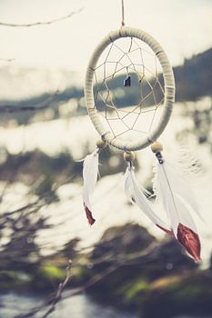 Attrape-rêves dans la neige