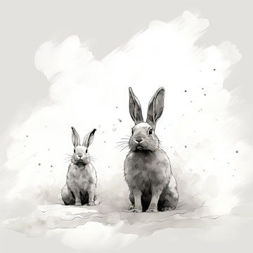 Malerei Kaninchen von ARTEO Gemälde