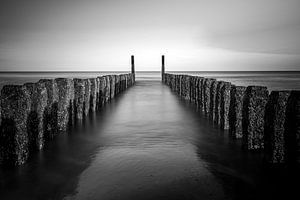 Zeelandschap in zwart wit van Lima Fotografie