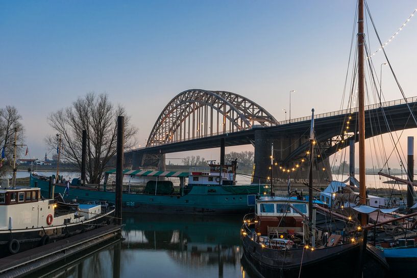 Bridge over river Waal near Nijmegen by Patrick Verhoef