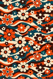 Groovy 70s Floral by irgian firmansyah