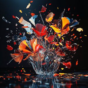 Explosion de fleurs sombres