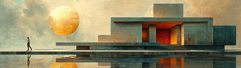 Architectuur abstract van Kunst Kriebels