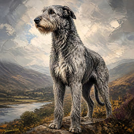 Irischer Wolfshund von Johannas Art Creations