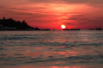 Corsica zonsondergang van Thomas Heitz