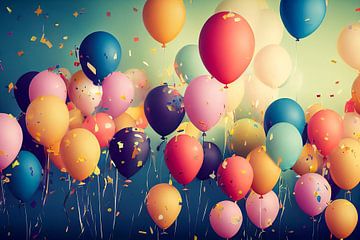 Background with balloons, Art Illustration 02 by Animaflora PicsStock
