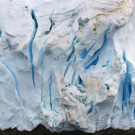 Gebarsten ijsveld Antarctica van Maurice Dawson