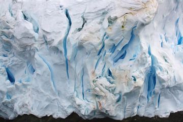 Gebarsten ijsveld Antarctica van Maurice Dawson
