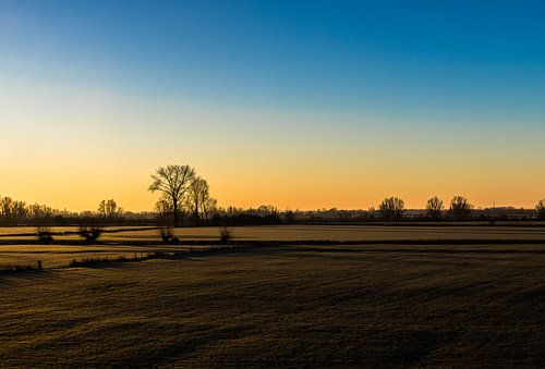 Aufgehende Sonne der Landschaft Zevenaar