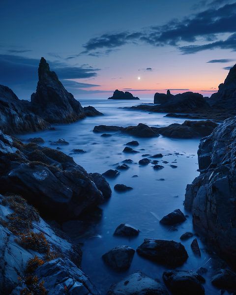 On the road by the sea by fernlichtsicht