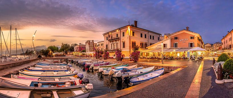 Bardolino on Lake Garda at sunset by Voss photography