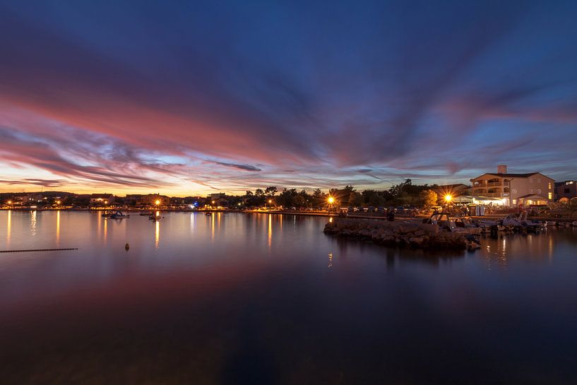 Zonsondergang eiland Vir Dalmatië van Russcher Tekst & Beeld